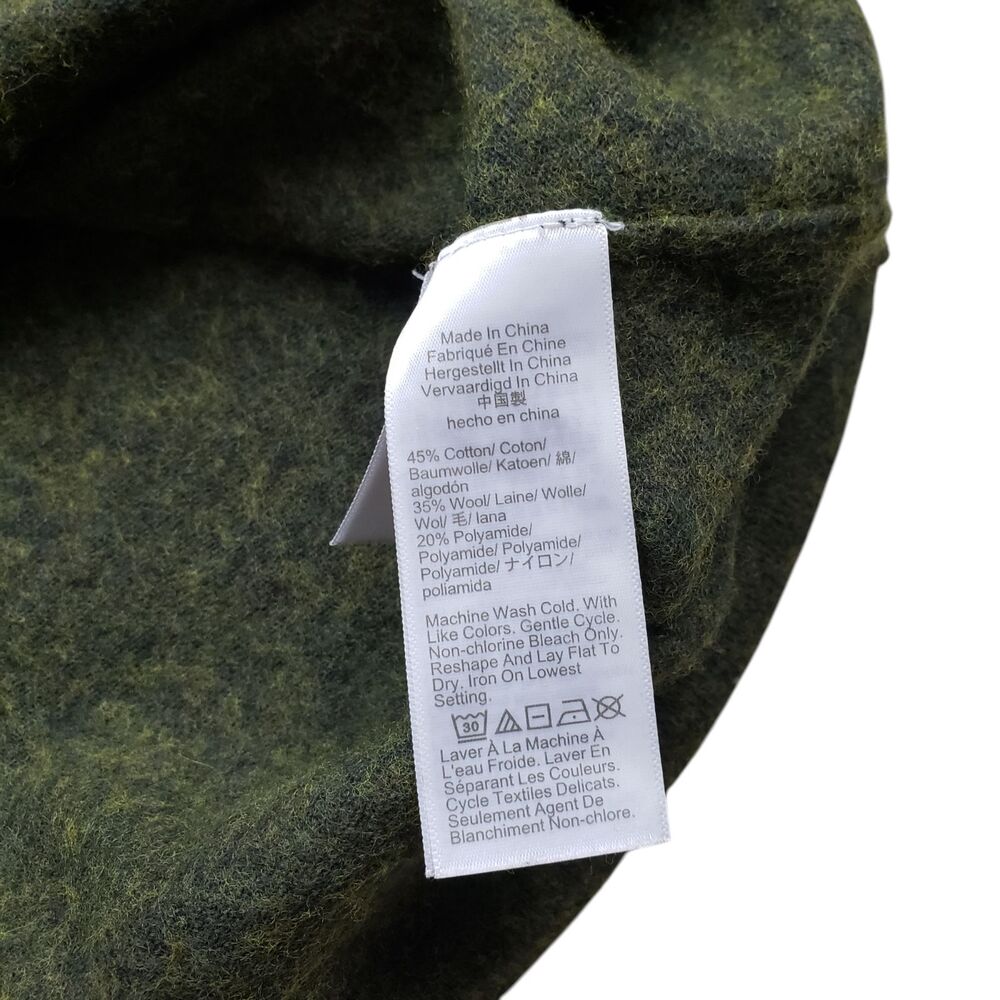 J Crew Teddie Sweater Womens Small Green Wool Blend Pullover - Picture 4 of 9